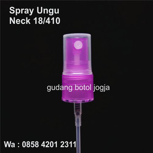 Tutup spray ungu neck 18