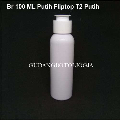Botol Br 100 ML Putih Fliptop T2 Putih